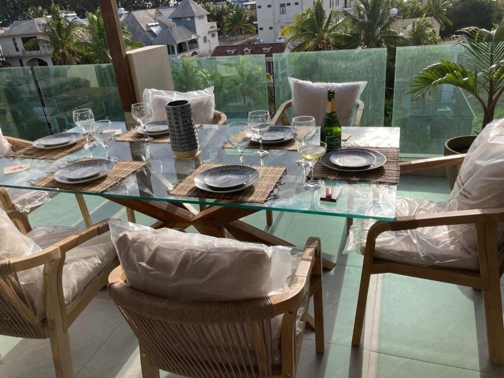 Splendide Penthouse Vue Mer A 5 Mn A Pied De La Plage Flic en Flac Ngoại thất bức ảnh
